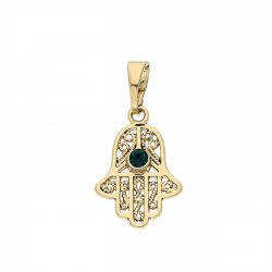 ZAWIESZKA POZŁACANA 24/12 MM RĄCZKA FATIMY XUPING 86357