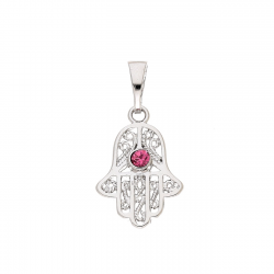 ZAWIESZKA PLATYNOWANA 24/12 MM RĄCZKA FATIMY XUPING 86367