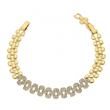 BRANSOLETKA POZŁACANA 19-16,5 CM 9 MM ELEGANCE XUPING 86409