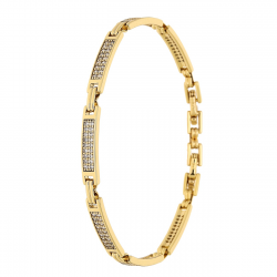 BRANSOLETKA POZŁACANA 18,5-16,5 CM 4 MM ELEGANCE XUPING 86411