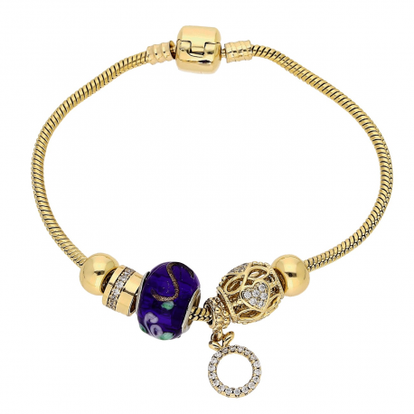 BRANSOLETKA POZŁACANA 19,5 CM CHARMS XUPING 86418