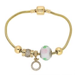 BRANSOLETKA POZŁACANA 19 CM CHARMS XUPING 86419