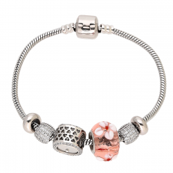 BRANSOLETKA PLATYNOWANA 17,5 CM CHARMS XUPING 86421