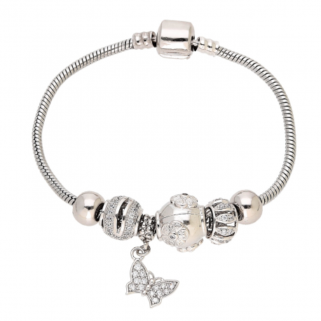 BRANSOLETKA PLATYNOWANA 17,5 CM CHARMS XUPING 86422