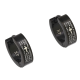 KOLCZYKI BLACK 12/4 MM S. STEEL TTM XUPING 86424