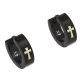KOLCZYKI BLACK 12/4 MM S. STEEL TTM XUPING 86425