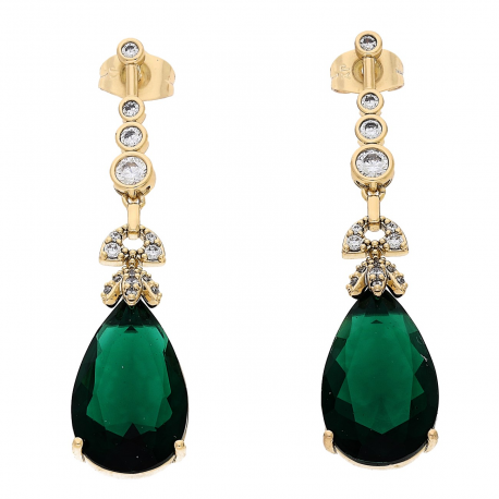 KOLCZYKI POZŁACANE 50/12 MM LUXURY XUPING 86454