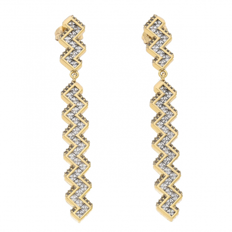 KOLCZYKI POZŁACANE 62/8 MM LUXURY XUPING 86458