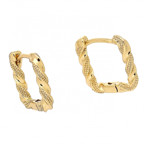 KOLCZYKI POZŁACANE 13/2 MM ZŁOTE ELEGANTKI XUPING 86533