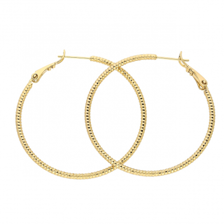 KOLCZYKI POZŁACANE 40/2 MM ZŁOTE KOŁA XUPING 86557