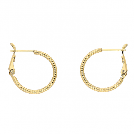 KOLCZYKI POZŁACANE 20/2 MM ZŁOTE KOŁA XUPING 86601