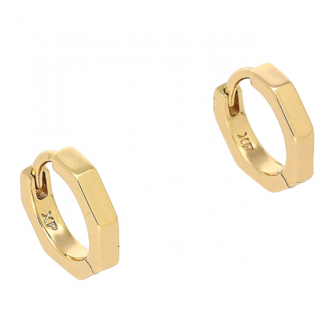 KOLCZYKI POZŁACANE 12/2 MM ZŁOTE KÓŁECZKA XUPING 86617