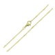 14K ŁAŃCUSZEK POZŁACANY 45 CM 1,6 MM KROPKI KRESKI XUPING 86695