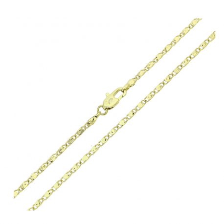 14K ŁAŃCUSZEK POZŁACANY 45 CM 1,8 MM PTASIE OKO XUPING 86699