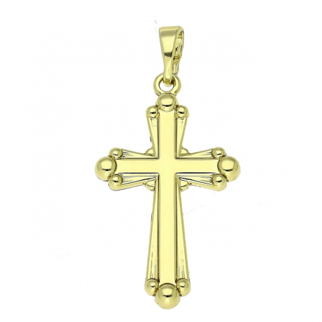 14K ZAWIESZKA POZŁACANA 36/18 MM KRZYŻYK XUPING 86702