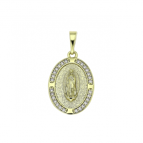 14K ZAWIESZKA POZŁACANA 30/16 MM MEDALIK XUPING 86706
