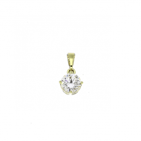14K ZAWIESZKA POZŁACANA 16/8 MM BRYLANCIK XUPING 86713