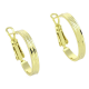 14K KOLCZYKI POZŁACANE 20/3 MM ZŁOTE KOŁA XUPING 86796