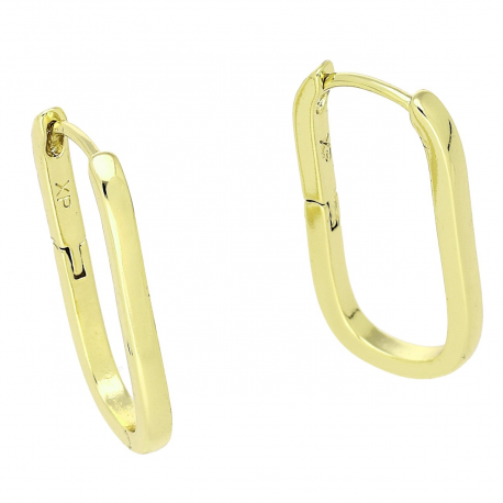14K KOLCZYKI POZŁACANE 24/2 MM ZŁOTE ELEGANTKI XUPING 86810