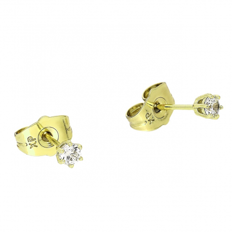 14K KOLCZYKI POZŁACANE 3,5 MM BRYLANCIK XUPING 86818