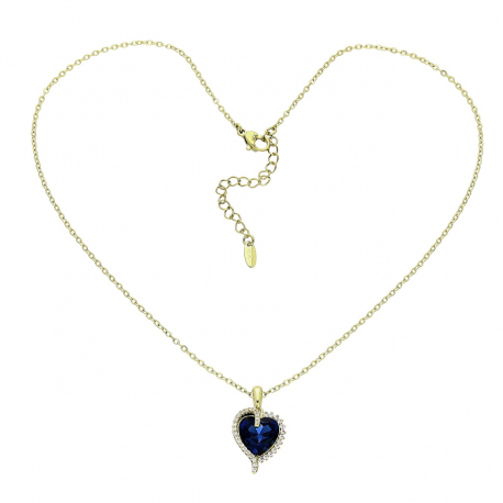 14K CELEBRYTKA POZŁACANA 45 CM SAPPHIRE CRYSTAL XUPING 86932