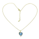 14K CELEBRYTKA POZŁACANA 45 CM SAPPHIRE LIGHT CRYSTAL XUPING 86933