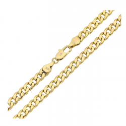 ŁAŃCUSZEK POZŁACANY 60 CM 5,3 MM PANCERKA XUPING 86940