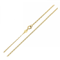 ŁAŃCUSZEK POZŁACANY 45 CM 1,6 MM PTASIE OKO XUPING 86944