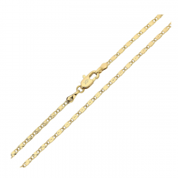 ŁAŃCUSZEK POZŁACANY 45 CM 1,9 MM PTASIE OKO XUPING 86946