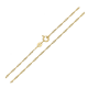 ŁAŃCUSZEK POZŁACANY 35 CM 1,5 MM SINGAPURKA XUPING 86953