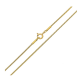ŁAŃCUSZEK POZŁACANY 50 CM 1,2 MM OGON WĘŻA XUPING 86958