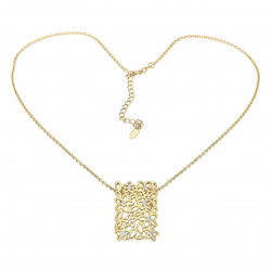 CELEBRYTKA POZŁACANA 41+5 CM KWIECISTY AŻUR XUPING 86970