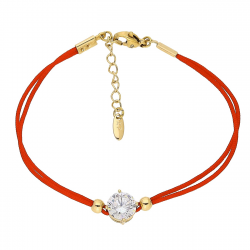 BRANSOLETKA POZŁACANA 18+3 CM 8 MM BRYLANT XUPING 86998