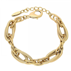 BRANSOLETKA POZŁACANA 18+3 CM 11 MM ZŁOTA ELEGANCJA XUPING 87004