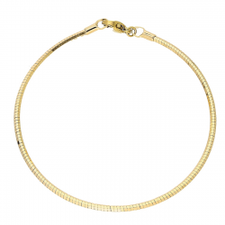 BRANSOLETKA POZŁACANA 19 CM 1,9 MM OGON WĘŻA SZTYWNY XUPING 87009