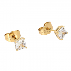 KOLCZYKI POZŁACANE 5 MM RADIANCIK XUPING 87059