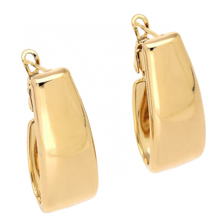 KOLCZYKI POZŁACANE 33/12 MM ZŁOTE TRADYCYJNE XUPING 87075