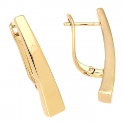 KOLCZYKI POZŁACANE 28/6 MM ZŁOTE TRADYCYJNE XUPING 87079