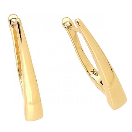 KOLCZYKI POZŁACANE 29/5 MM ZŁOTE TRADYCYJNE XUPING 87080