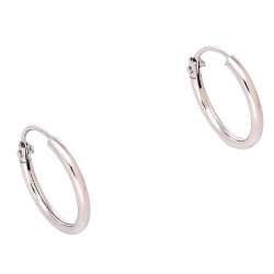 KOLCZYKI PLATYNOWANE 12/1 MM SREBRNE KÓŁECZKA XUPING 87141