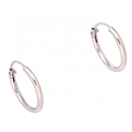 KOLCZYKI PLATYNOWANE 12/1 MM SREBRNE KÓŁECZKA XUPING 87141