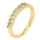 PIERŚCIONEK POZŁACANY 3 MM BRYLANTOWY XUPING 87195