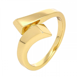 PIERŚCIONEK POZŁACANY 14 MM SAMO ZŁOTO XUPING 87197