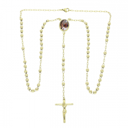 14K CELEBRYTKA POZŁACANA 60 Z-14 CM RÓŻANIEC XUPING 87205
