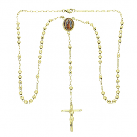 14K CELEBRYTKA POZŁACANA 60 Z-14 CM RÓŻANIEC XUPING 87207