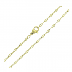 ŁAŃCUSZEK POZŁACANY 45 CM 2,4 MM S.STEEL TTM XUPING 87211