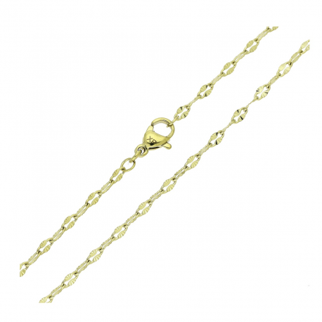 ŁAŃCUSZEK POZŁACANY 45 CM 2,4 MM S.STEEL TTM XUPING 87211