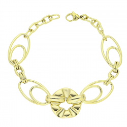 14K BRANSOLETKA POZŁACANA 20 CM 20 MM SAMO ZŁOTO XUPING 87240