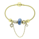 14K BRANSOLETKA POZŁACANA 19 CM CHARMS XUPING 87248