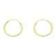 14K KOLCZYKI POZŁACANE 20/2 MM ZŁOTE KOŁA XUPING 87256